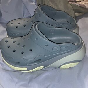 CROCS Blue and Cream Clogs